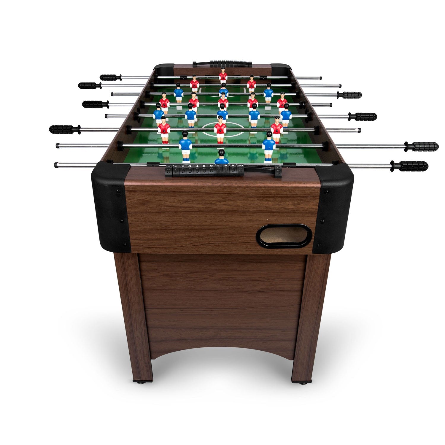 Neosport futbolo stalo 118x61x79 cm NS-804 tamsiai ruda