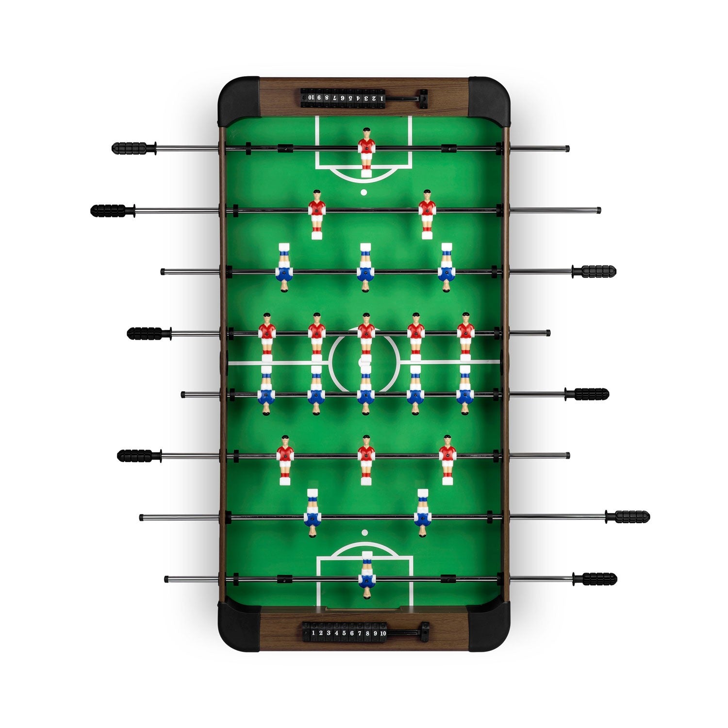 Neosport futbolo stalo 118x61x79 cm NS-804 tamsiai ruda