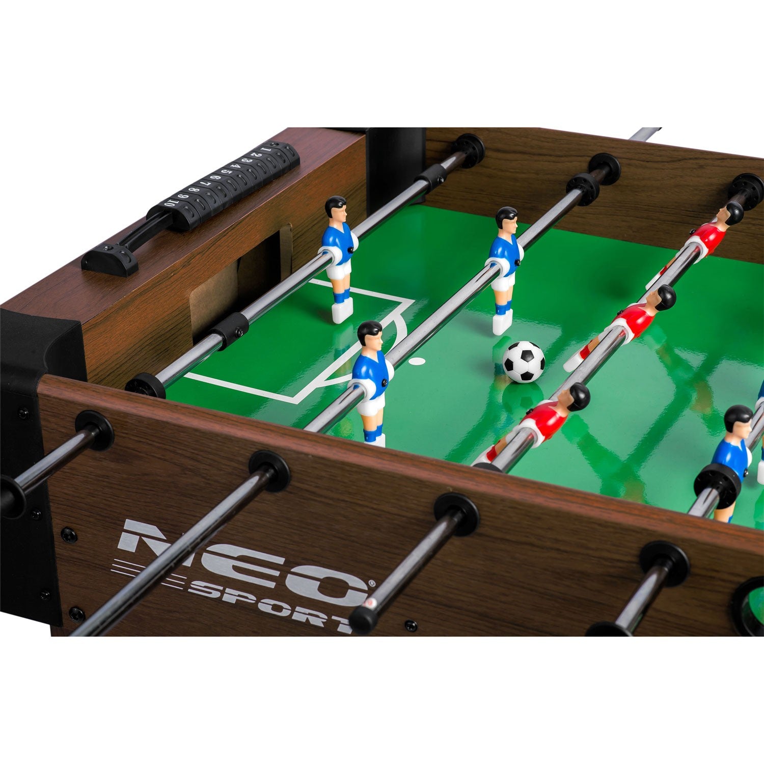 Neosport futbolo stalo 118x61x79 cm NS-804 tamsiai ruda