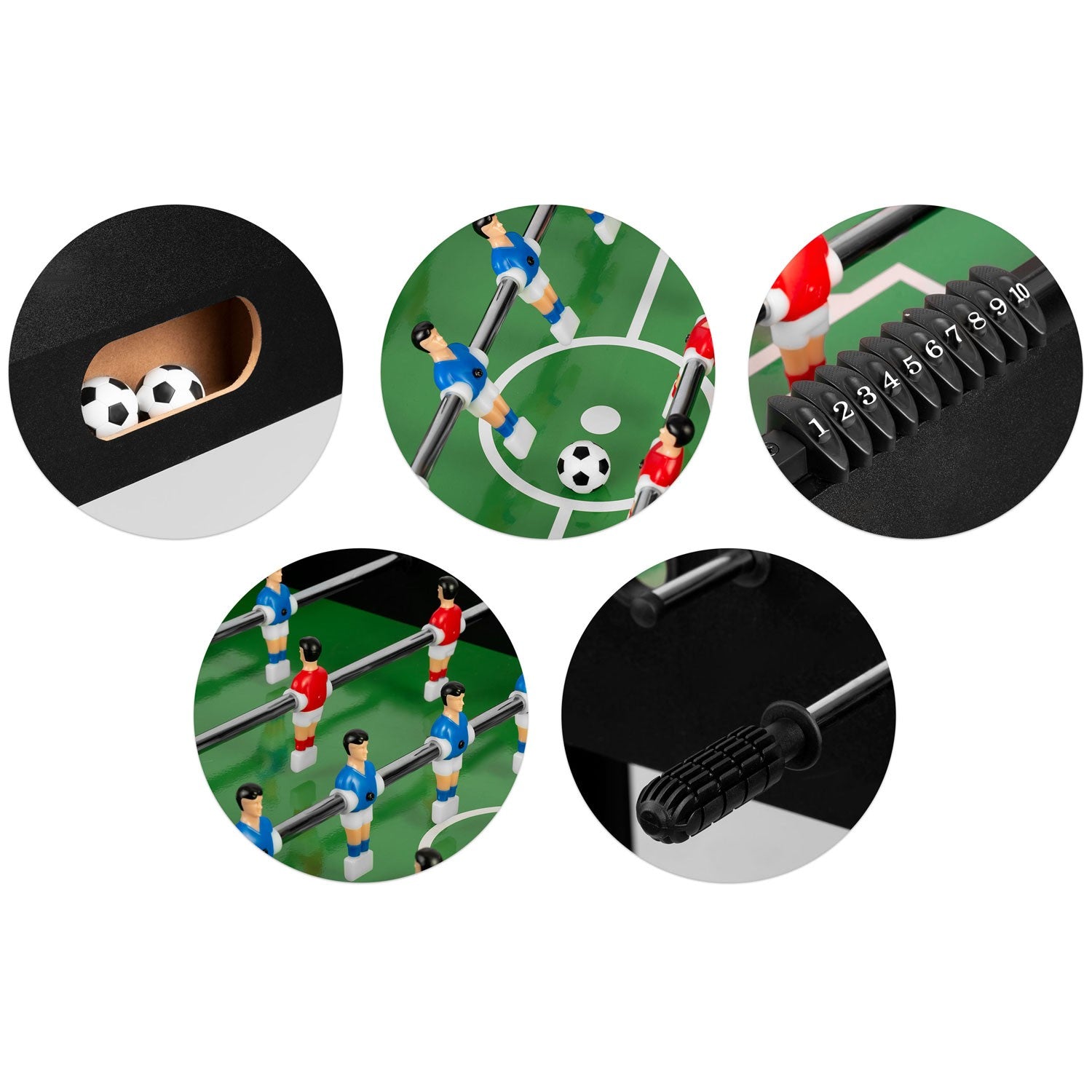 Neosport futbolo stalo 118x61x79 cm NS-805 juodas