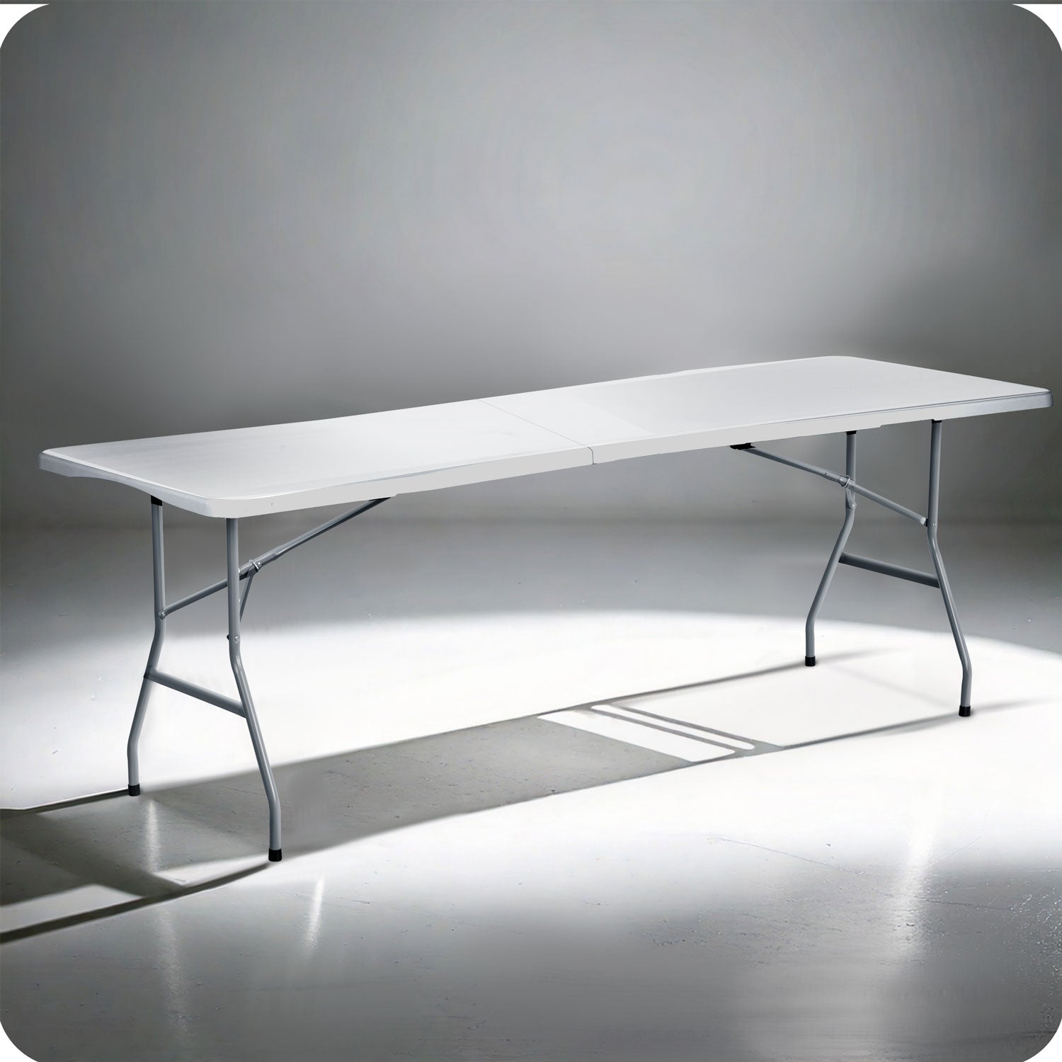 244 cm apvalomas sodinis stalas