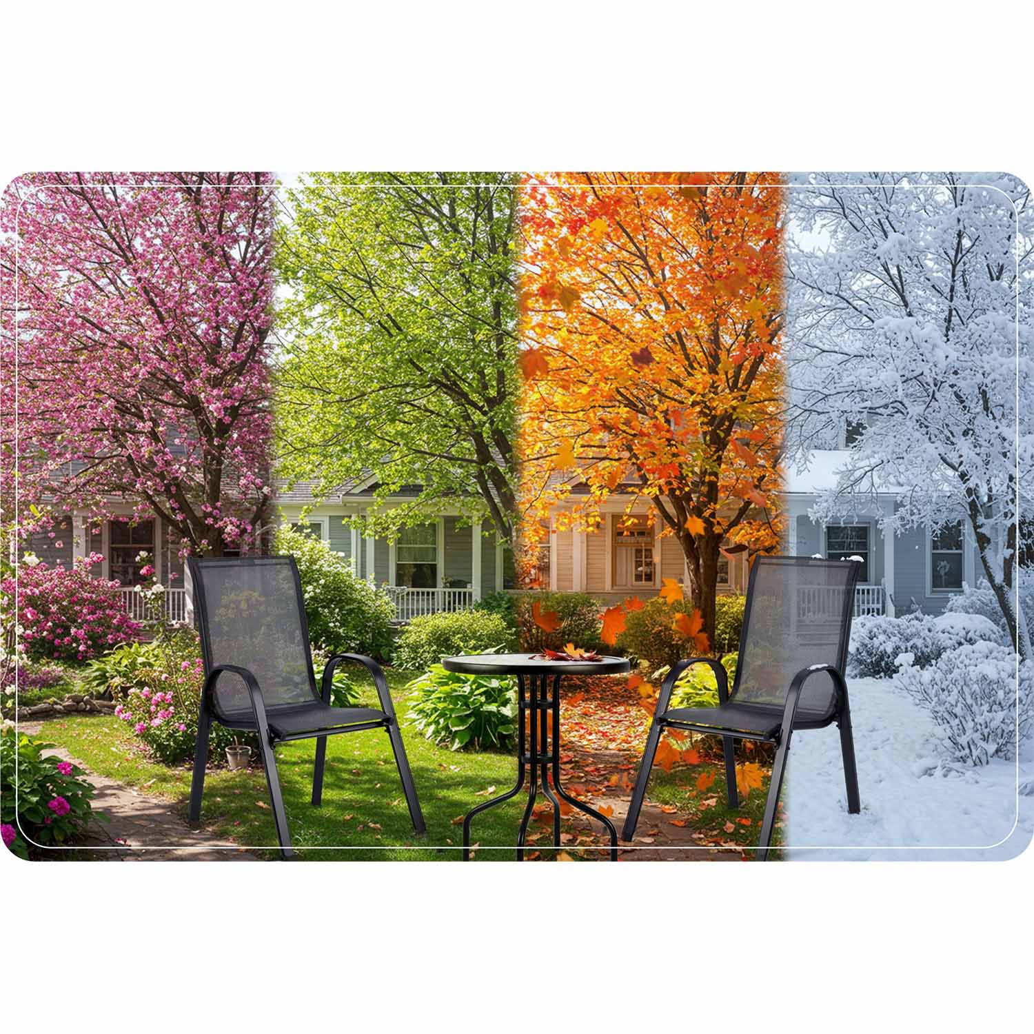 60 x 71 cm apvalios sodinės stalo Sofotel SO-981