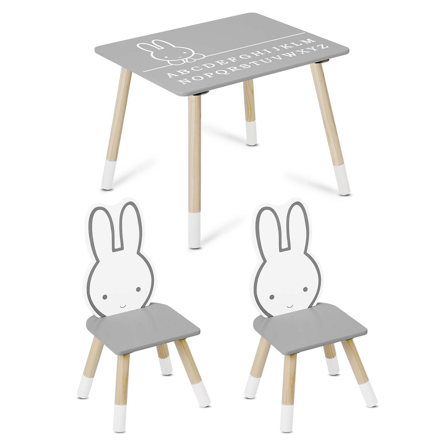 Vaikų stalo su dviem kėdėmis Ricokids RC-847 Rabbit