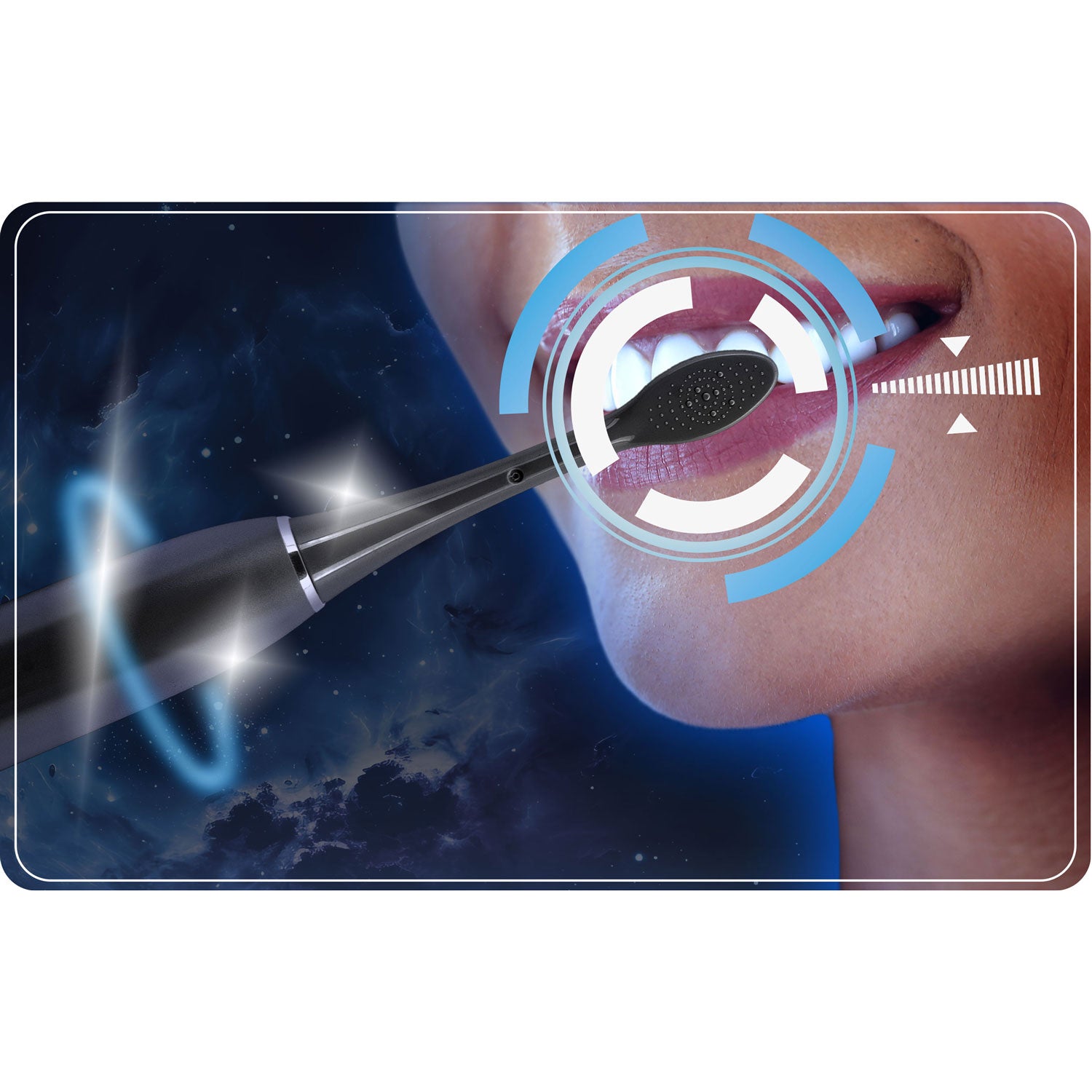 Soninis dantų šepetėlis, komplektas, 2 vienetai Berdsen Galaxy Duo
