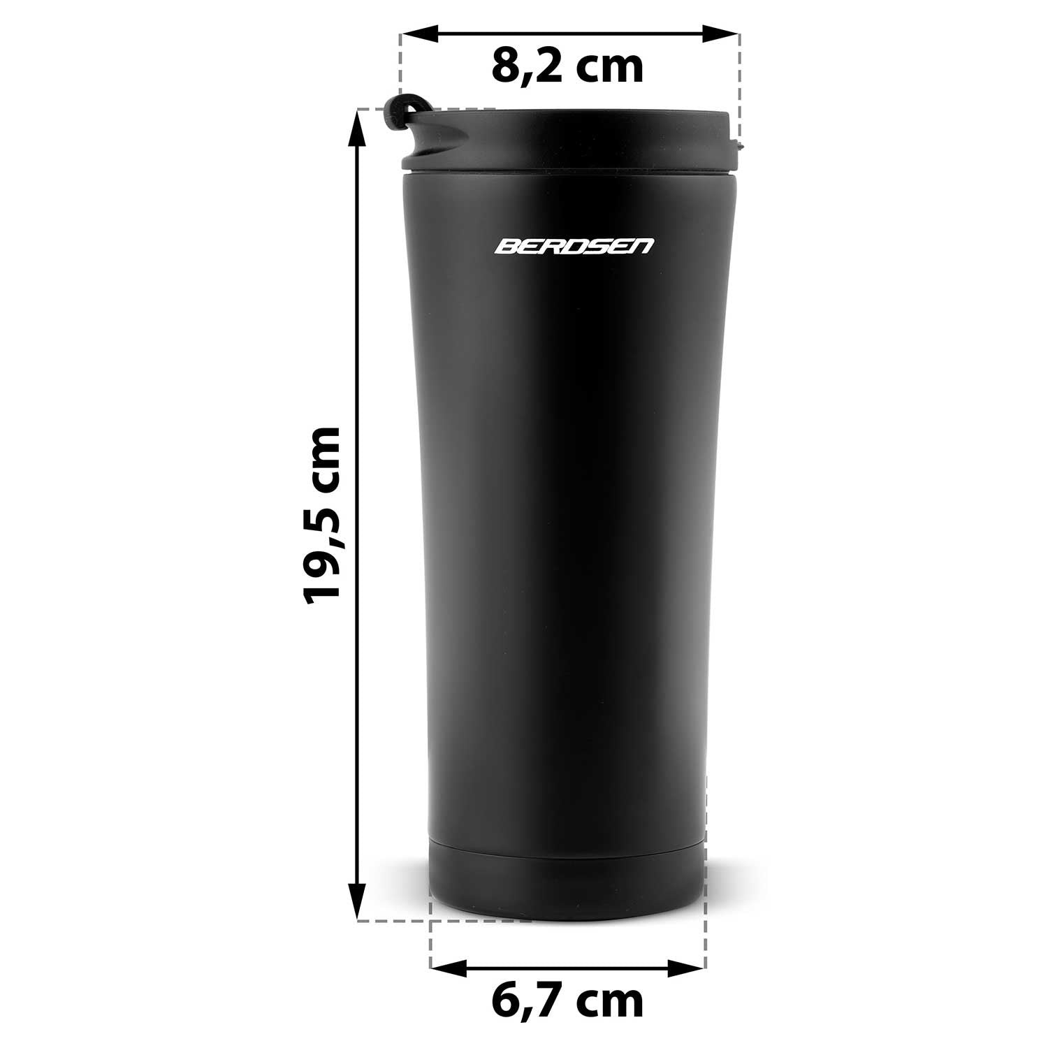 Vacuum thermos 470 ml BD-785 juoda