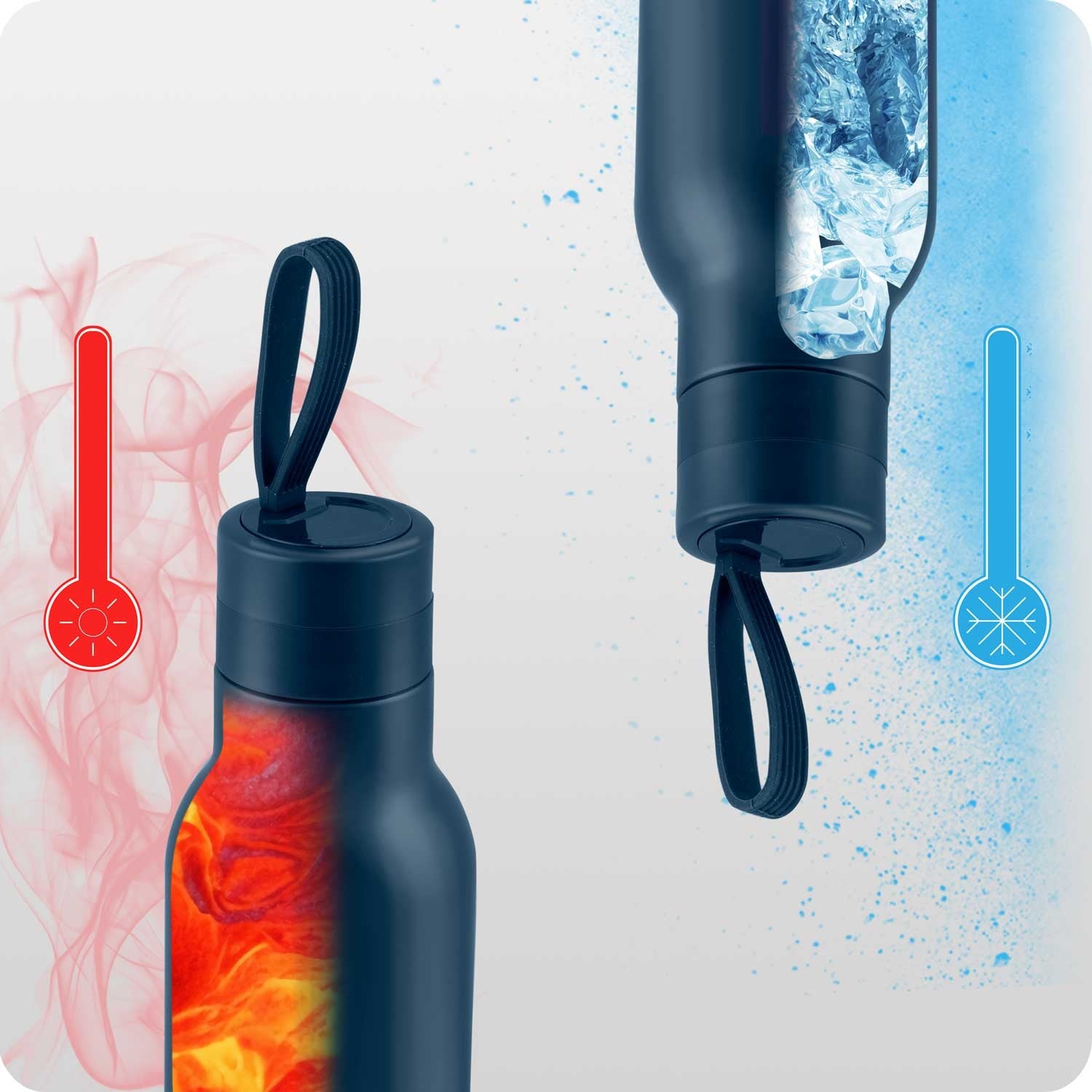 Vacuum thermos 500 ml BD-787 granatas