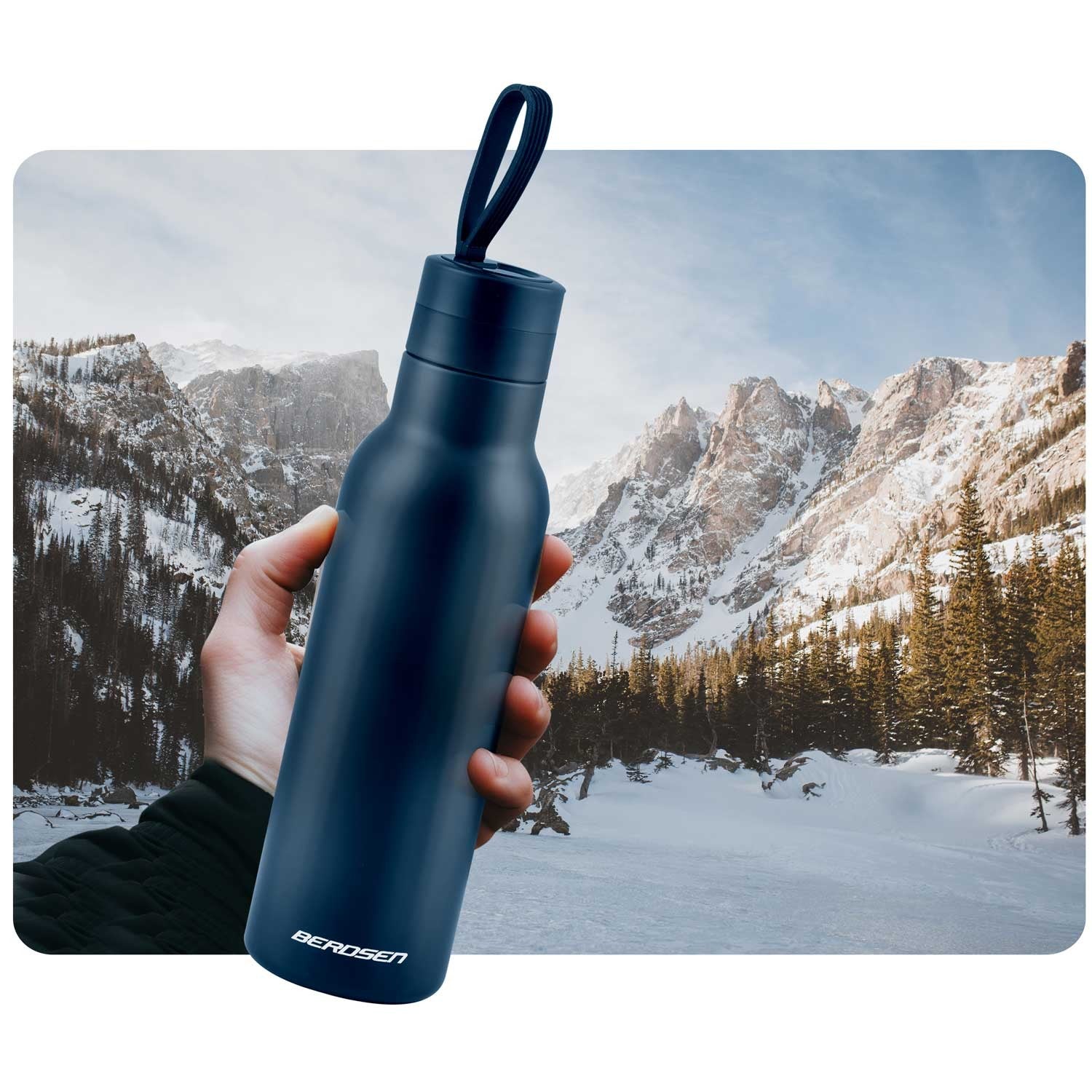 Vacuum thermos 500 ml BD-787 granatas