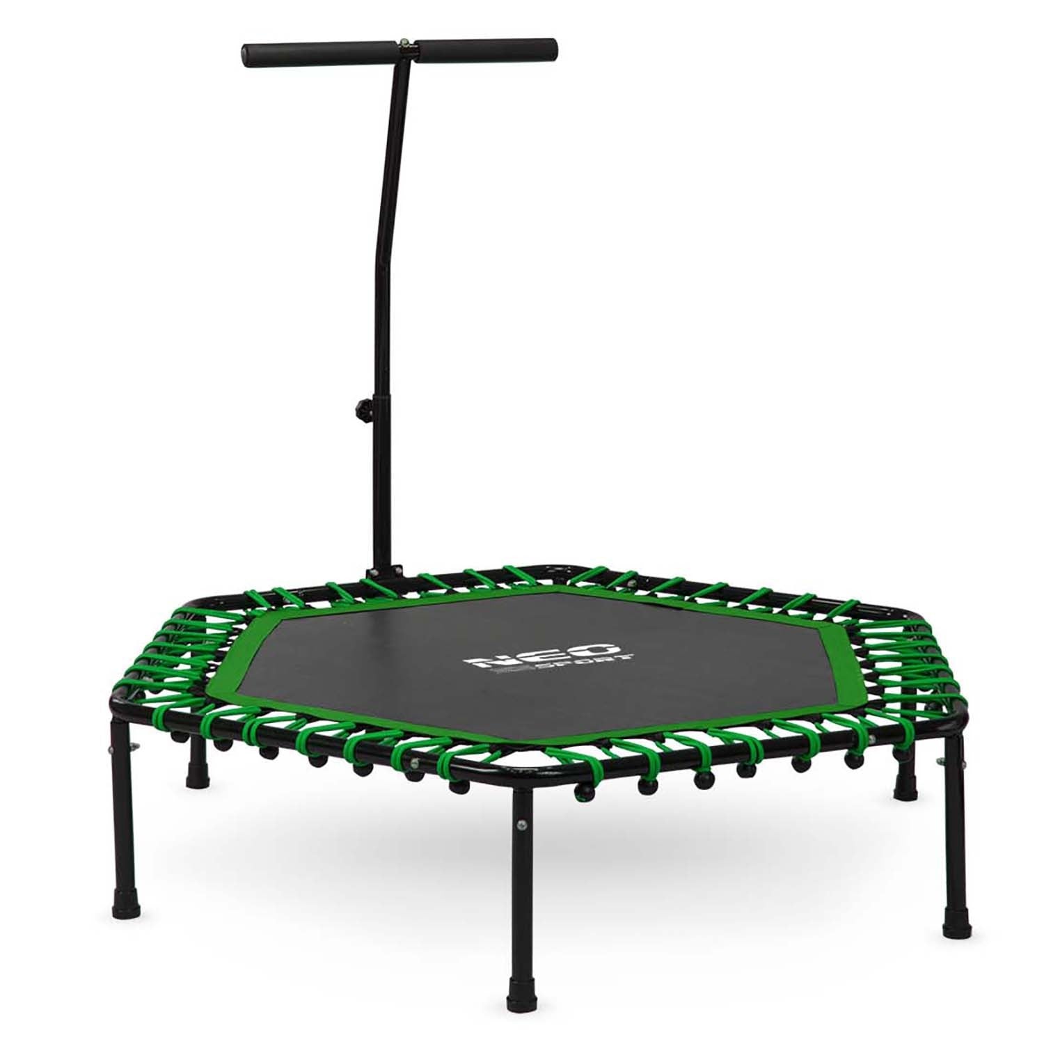 Fitness Batutas Su 127 Cm Neo-Sport Rankena - Šešiakampis Žalias