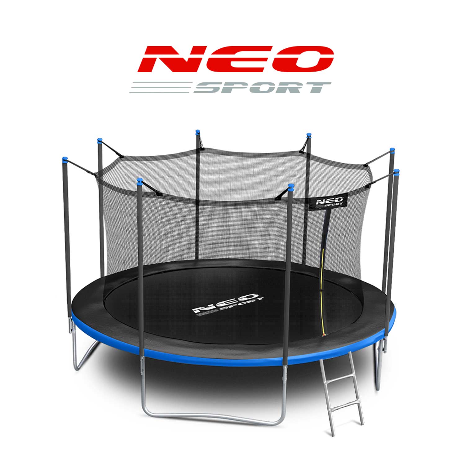 12ft/374cm sodinis batutas su vidine tinkle ir Neo-Sport laiptais
