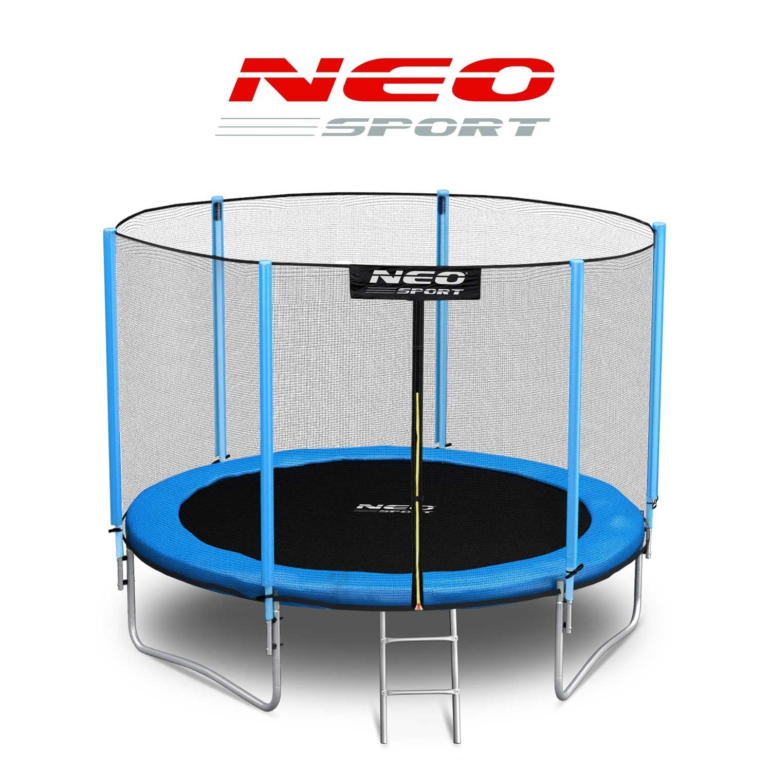 8ft/252cm sodo batutas su išorine tinkle ir Neo-Sport laiptais