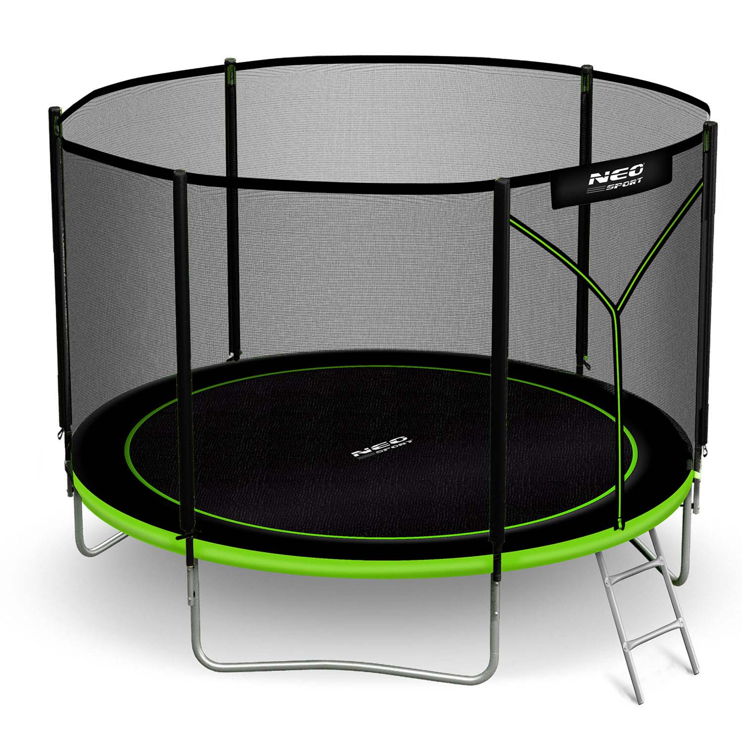 8ft/252cm sodo batutas su išorine tinkle ir Neo-Sport laiptais