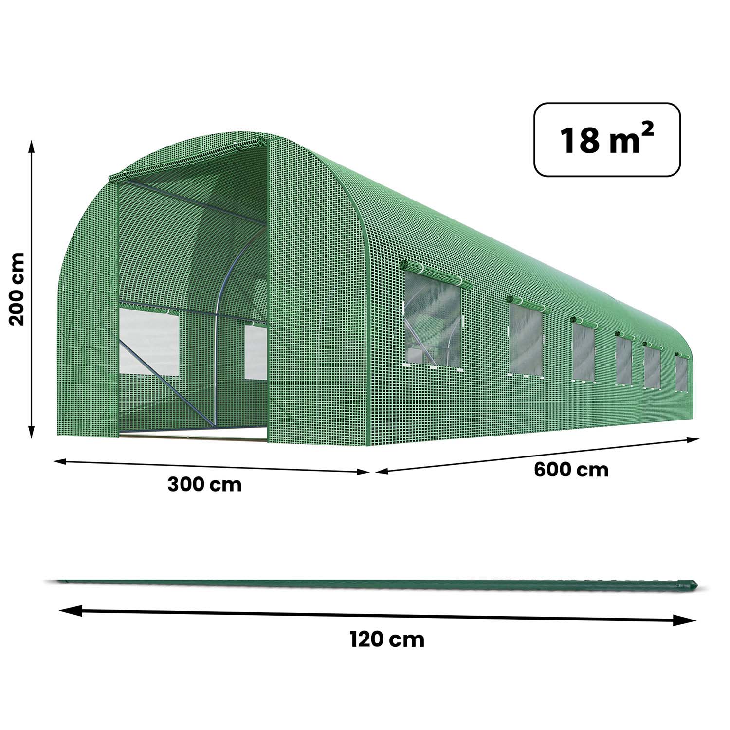 3 x 6 m (18 m2) sodas