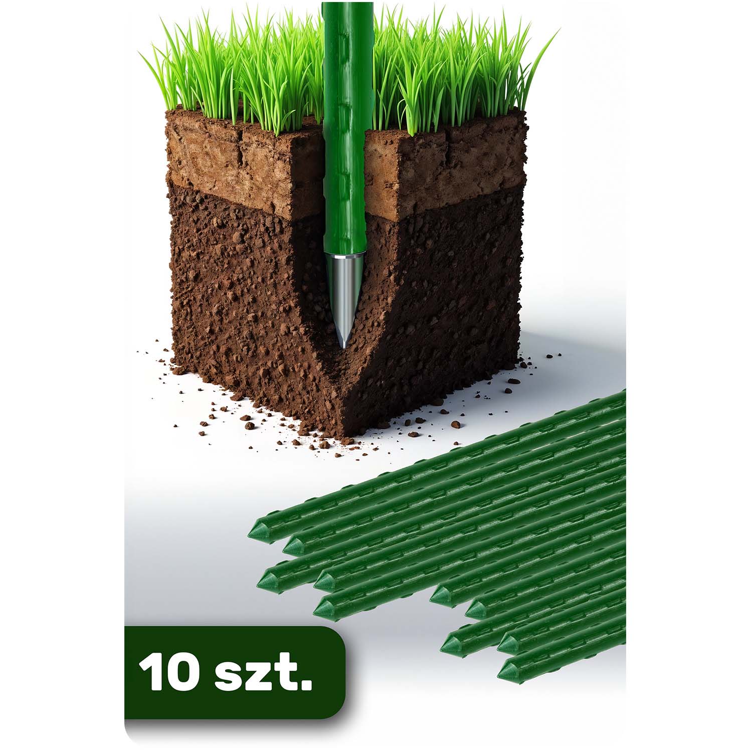 Augalų lazdelės 120 cm PL-940 žalios spalvos