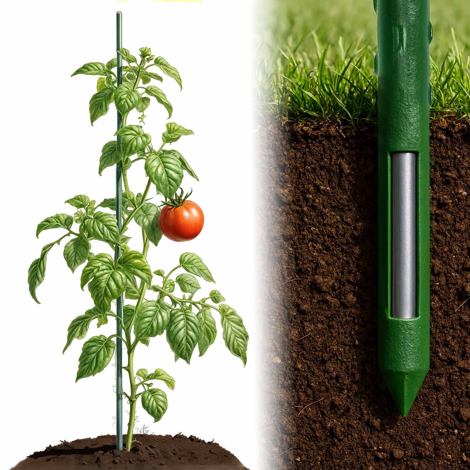 Augalų lazdelės 150 cm Plono PL-940 žalios 10szt