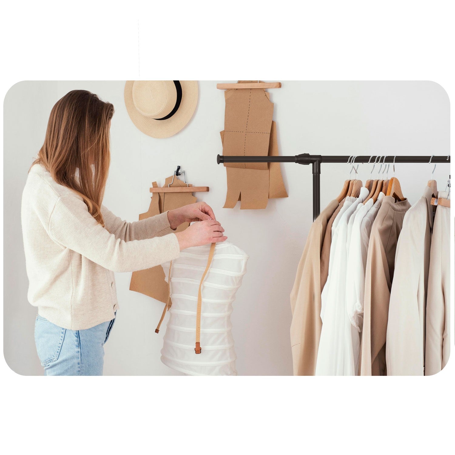 Masido drabužių pakabinis 686300 juodas