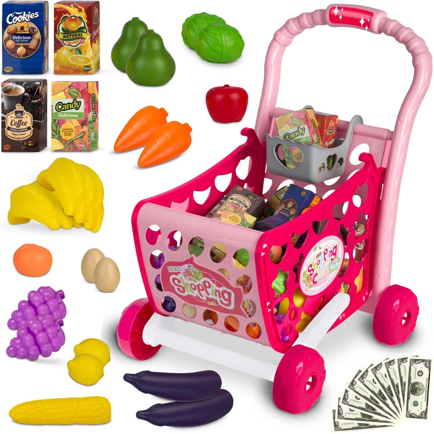 Ricokids parduotuvių krepšelis 773401 rožinis