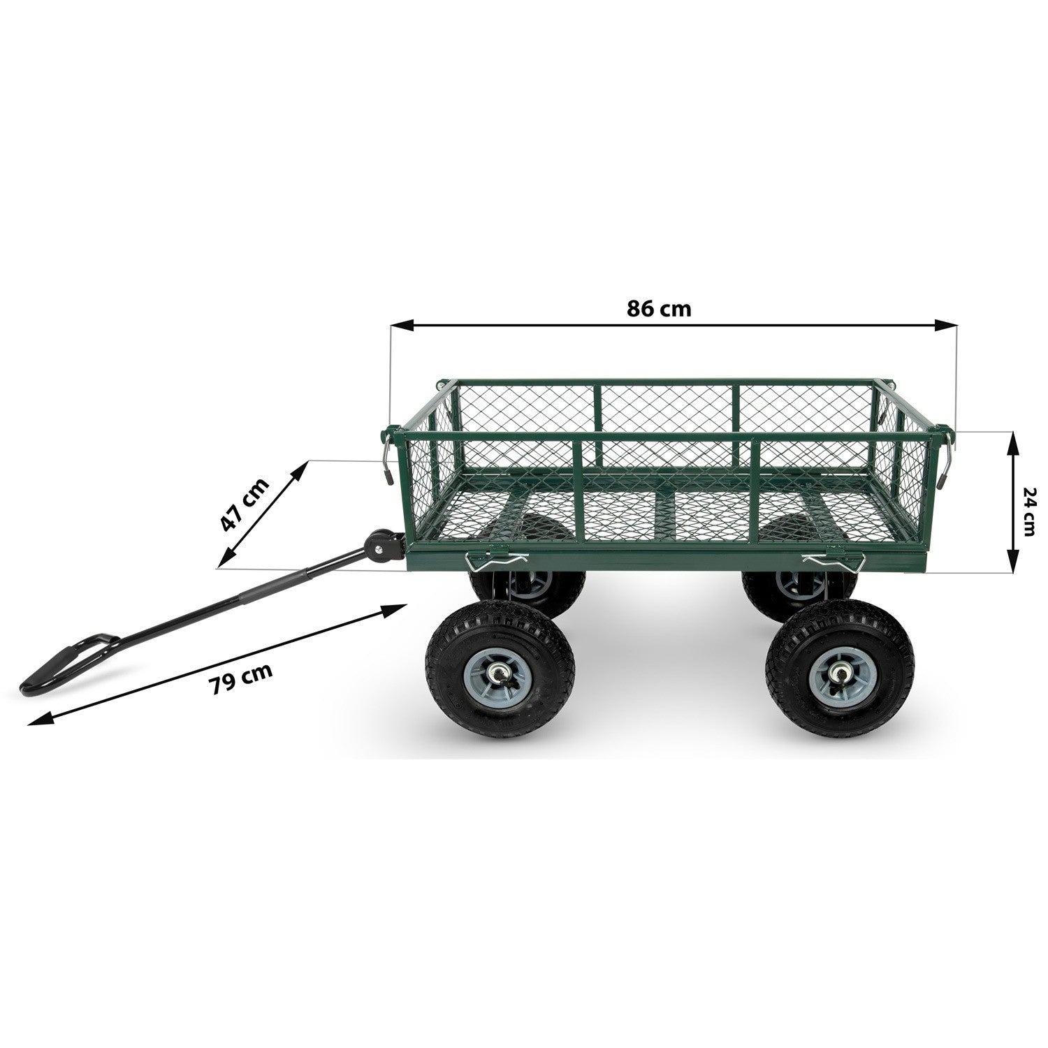 100 litrų Humbergo HM-509 sodininkės vežimėlis