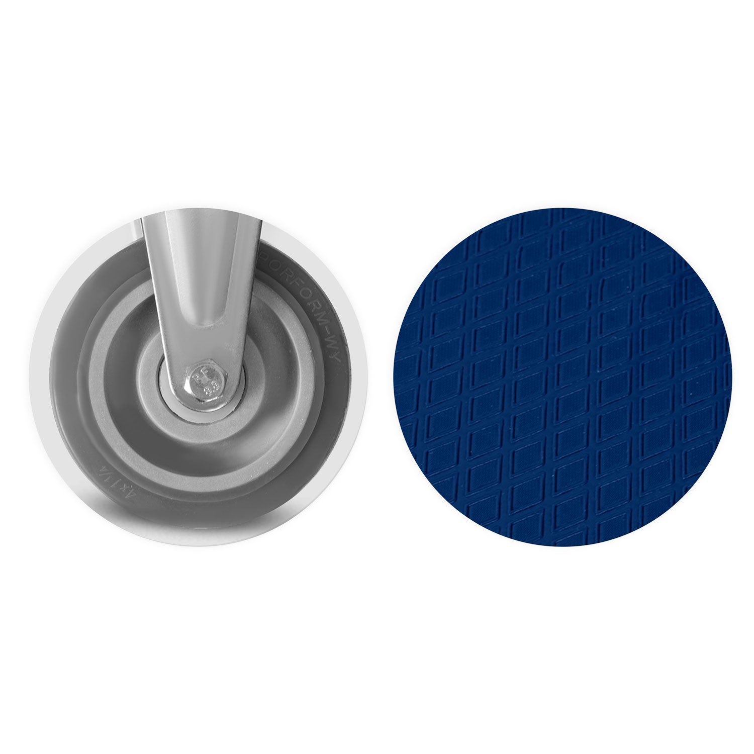 HM-506 mėlynos baltos rankinės vežimo vežimėlis