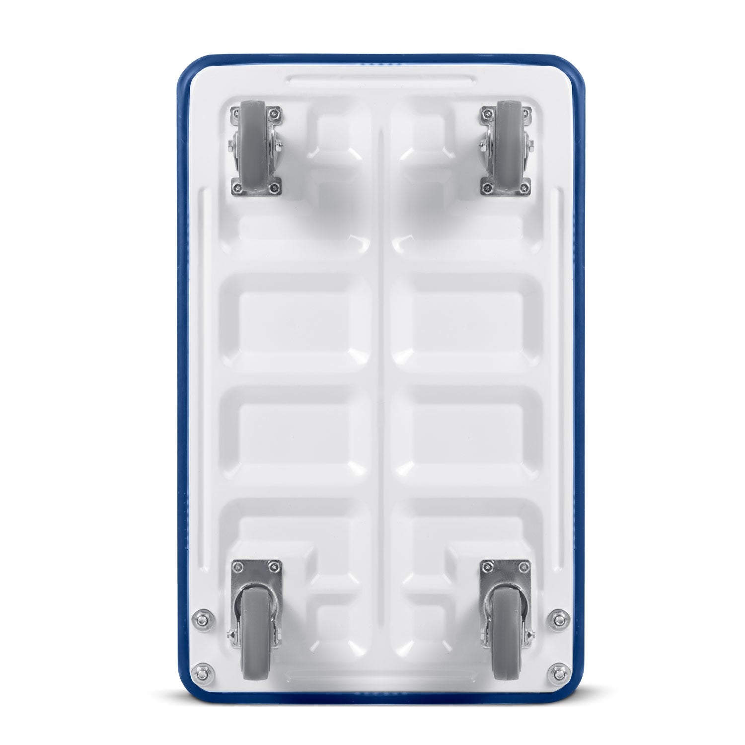 HM-505 mėlynos-balto spalvos rankinis vežimo vagonas