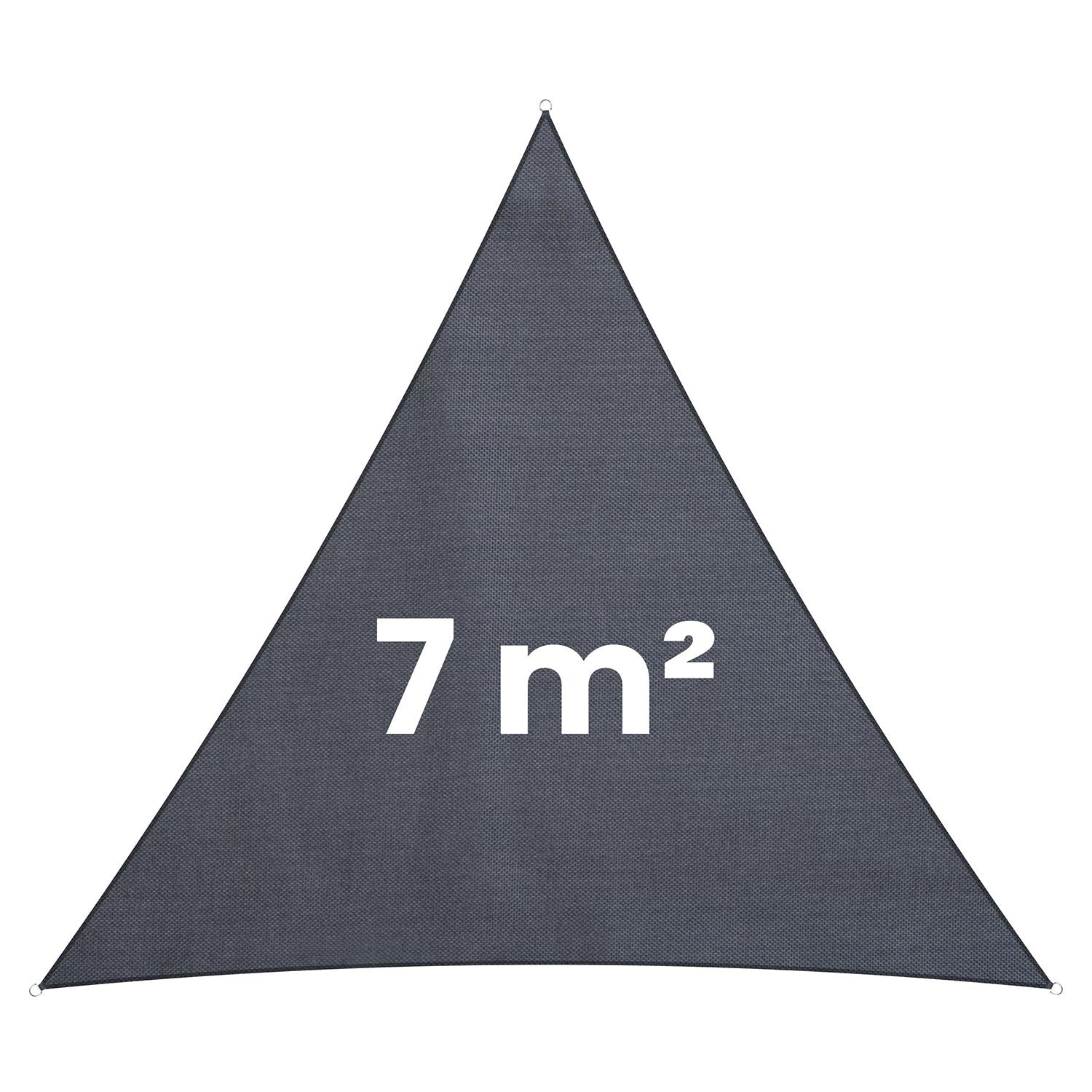 7 m2 trikampis saulės spinduliuojantis plotas PL-886 pilkas