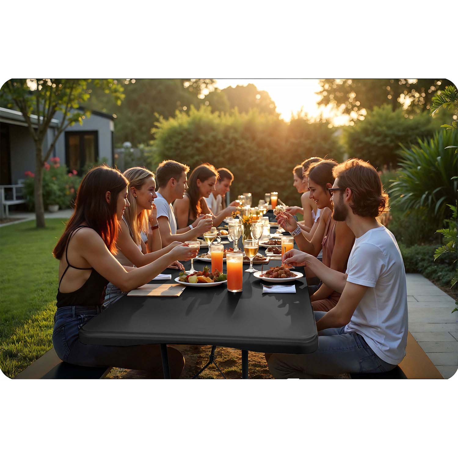 Groto komplektas + 2 lentelės + 180 cm ilgio klubai