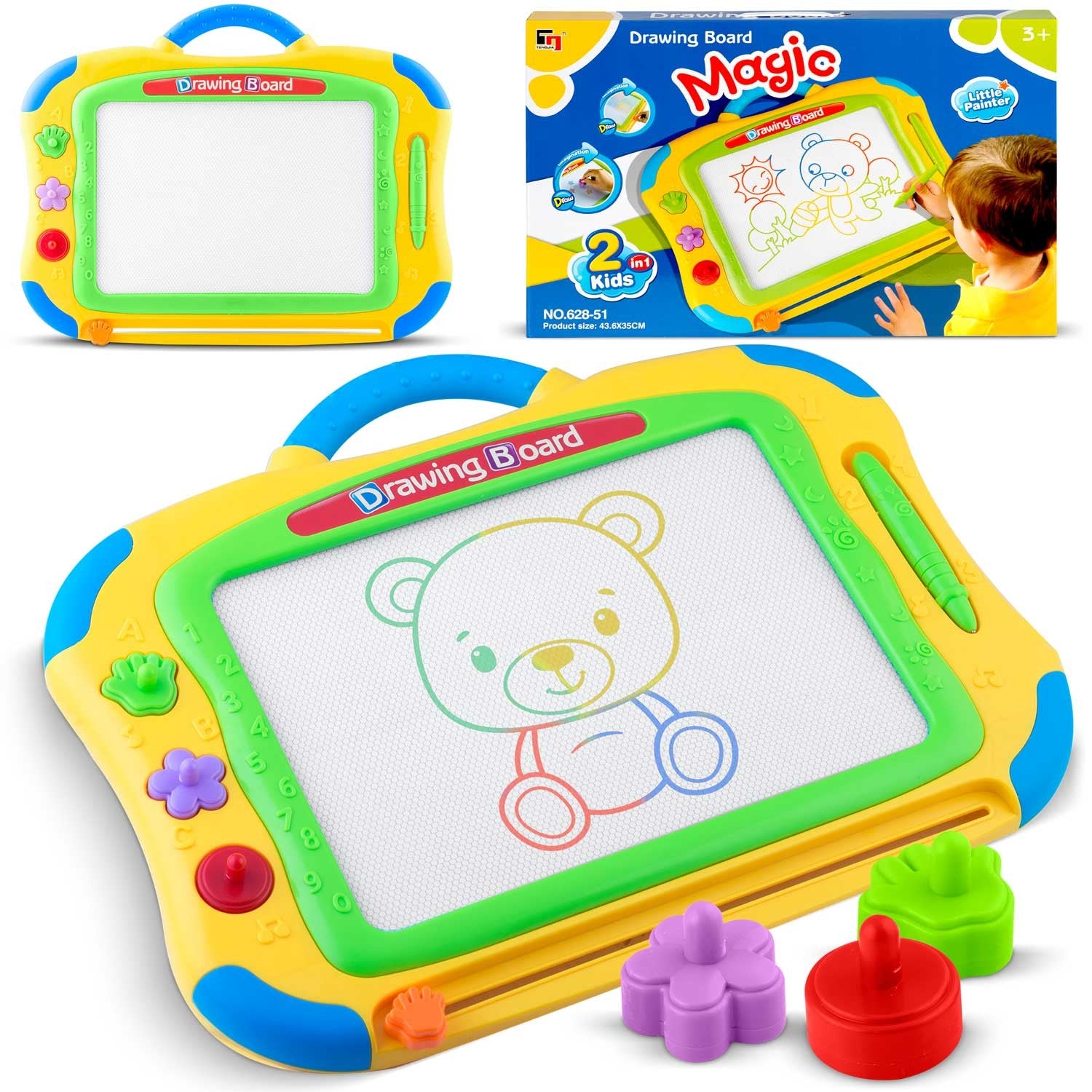 Ricokids piešimo plokštė - geltona